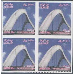 ارور تمبر سری پستی پلها - پل جوادیه 20700 ریالی - بلوک بدون دندانه 1