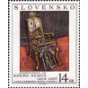 1 عدد تمبر نقاشی های موزه هنر مدرن - استکهلم - اسلواکی 1996