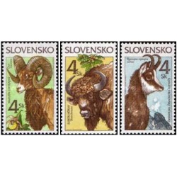 3 عدد تمبر حفاظت از طبیعت - اسلواکی 1996