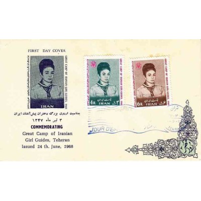 1414 - تمبر اردوی دختران پیشاهنگ 1347