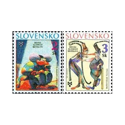 12 عدد تمبر دوسالانه تصویرسازی - براتیسلاوا - اسلواکی 1995