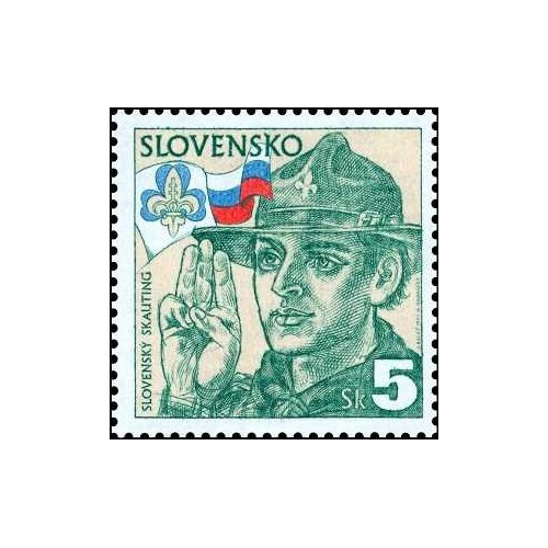 1 عدد تمبر پیشاهنگی اسلواکی - اسلواکی 1995