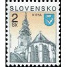 1 عدد تمبر سری پستی شهرها - نیترا - اسلواکی 1995