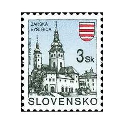 1 عدد تمبر سری پستی - شهرها - Banská Bystrica - اسلواکی 1994