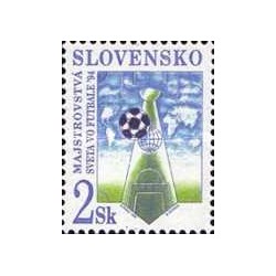 1 عدد تمبر جام جهانی فوتبال - آمریکا - اسلواکی 1994