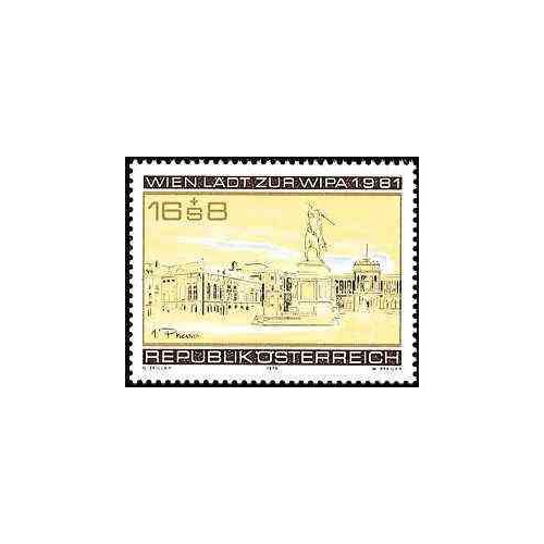 1 عدد تمبر یادبود راینر ماریا ریلکه - شاعر و رمان نویس - اتریش 1976