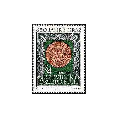 1 عدد تمبر یادبود راینر ماریا ریلکه - شاعر و رمان نویس - اتریش 1976