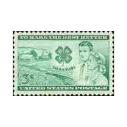 1 عدد تمبر کلوپ 4H - آمریکا 1952