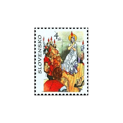 1 عدد  تمبر تجدید معنوی - اسلواکی 1998