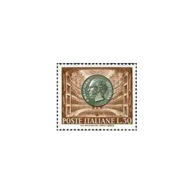 1 عدد تمبر گابریل آنونزیو - مجری تلویزیون - ایتالیا 1963