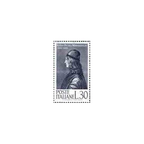 1 عدد تمبر 500مین سال تولد پیکو - ایتالیا 1963