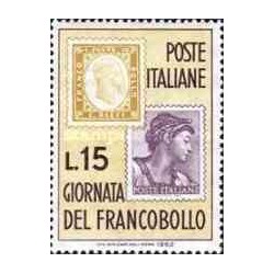 1 عدد تمبر روز تمبر - ایتالیا 1962