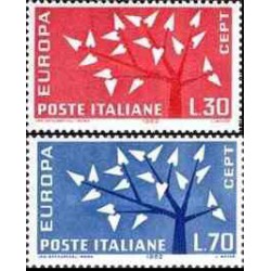 2 عدد تمبر مشترک اروپا - Europa Cept - ایتالیا 1962