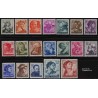 19 عدد تمبر سری پستی - پرتره های کلیسای سیستین - اثر میکلانژ - ایتالیا 1961