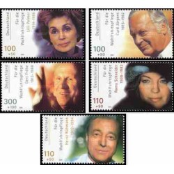 5 عدد تمبر هنرپیشگان آلمان - جمهوری فدرال آلمان 2000