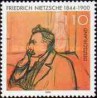 1 عدد تمبر صدمین سال مرگ فریدریش نیچه - فیلسوف - جمهوری فدرال آلمان 2000