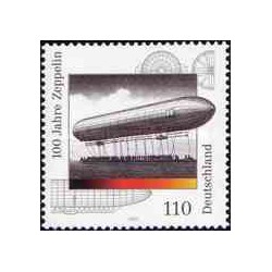 1 عدد تمبر 100مین سال زپلین - جمهوری فدرال آلمان 2000
