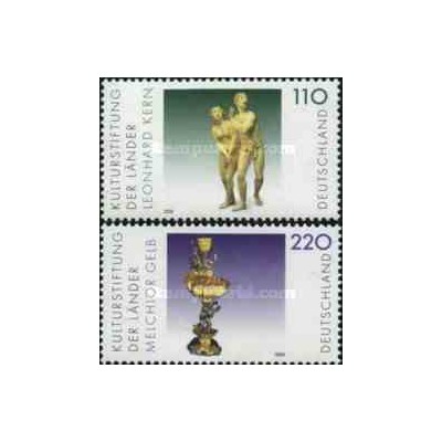2 عدد تمبر اشیا هنری - جمهوری فدرال آلمان 2000