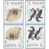 4 عدد تمبر موزه دریائی - پنگوئن و فوک - لیتوانی 2000 تت بش