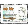1 عدد تمبر صدمین سال تولد هنریک لاژ - کارخانه هواپیما سازی - برزیل 1982