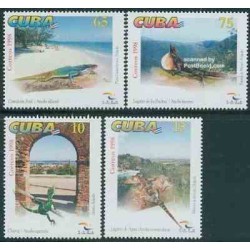 4 عدد تمبر روز جهانی توریسم - کوبا 1998