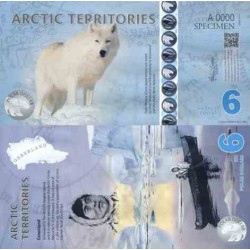 اسکناس پلیمر 6 دلار - قطب شمال 2011 نمونه