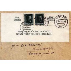 پاکت ممهور هیتلر - برلین 1940