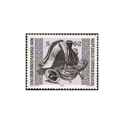 1 عدد تمبر روز تمبر - اتریش 1976