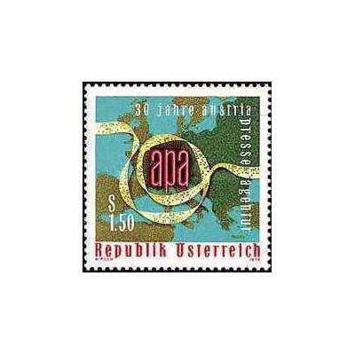 1 عدد تمبر آژانس خبری اتریس - آپا - اتریش 1976