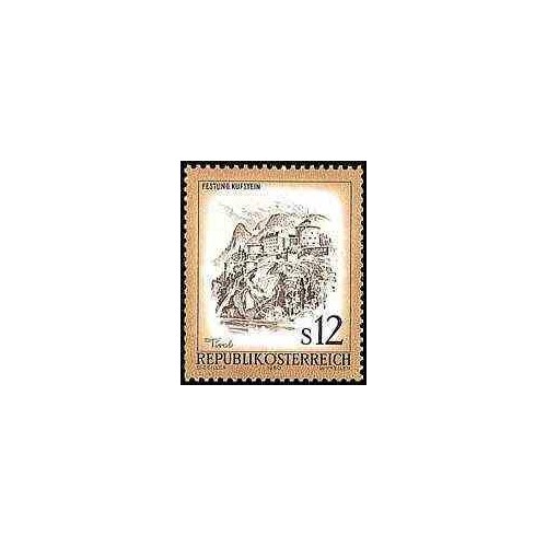 1 عدد تمبر سری پستی مناظر  - Kufstein - اتریش 1980
