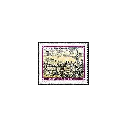 1 عدد تمبر سری پستی مناظر - Mehrerau - اتریش 1989