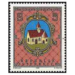 1 عدد تمبر 1100مین سال شهر Feldkerchen - اتریش 1988