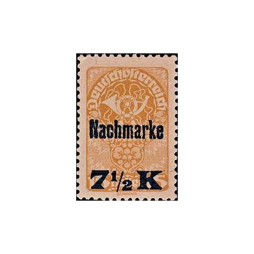 1 عدد تمبر بدهی پستی - سورشارژ - اتریش 1923