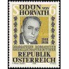 1 عدد تمبر اودون فون هورواث - نمایشنامه نویس - اتریش 1988