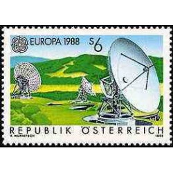 1 عدد تمبر مشترک اروپا - Europa Cept - ارتباطات - اتریش 1988