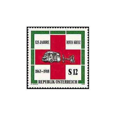 1 عدد تمبر صلیب سرخ - اتریش 1988