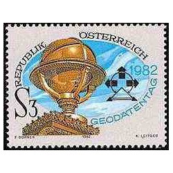 1 عدد تمبر کنگره علم مساحی - اتریش 1982