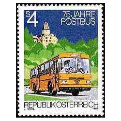 1 عدد تمبر خدمات پستی اتوبوسی - اتریش 1982