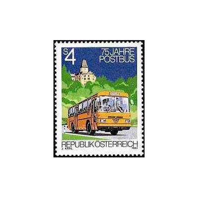 1 عدد تمبر خدمات پستی اتوبوسی - اتریش 1982