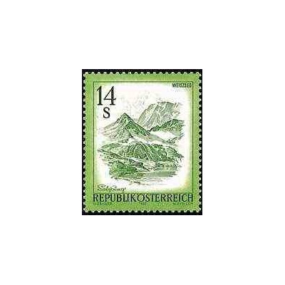 1 عدد تمبر سری پستی مناظر - ویسی- اتریش 1982
