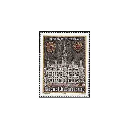 1 عدد تمبر تالار شهر وین - اتریش 1983