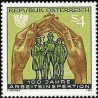 1 عدد تمبر صدمین سال بازرسی کار - اتریش 1983