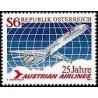 1 عدد تمبر 25مین سالگر هواپیمائی اتریش - اتریش 1983