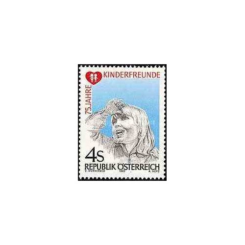 1 عدد تمبر انجمن کودکان شاد - اتریش 1983