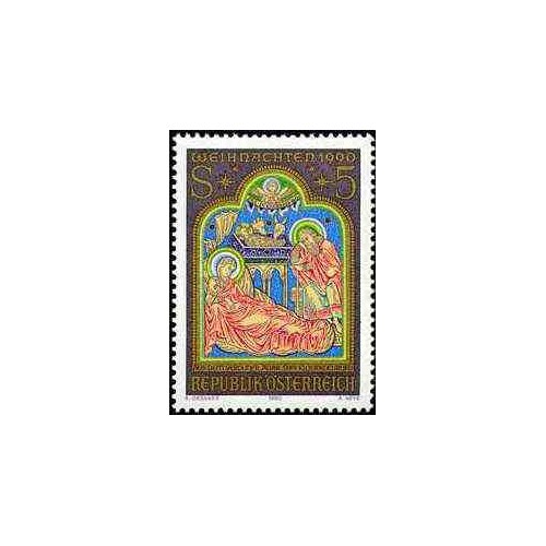 1 عدد تمبر کریستمس - اتریش 1990