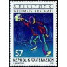 1 عدد تمبر سومین قهرمانی جهانی ورزش کورلینگ - اتریش 1990