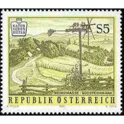 1 عدد تمبر زیبائیهای طبیعی اتریش  - اتریش 1990