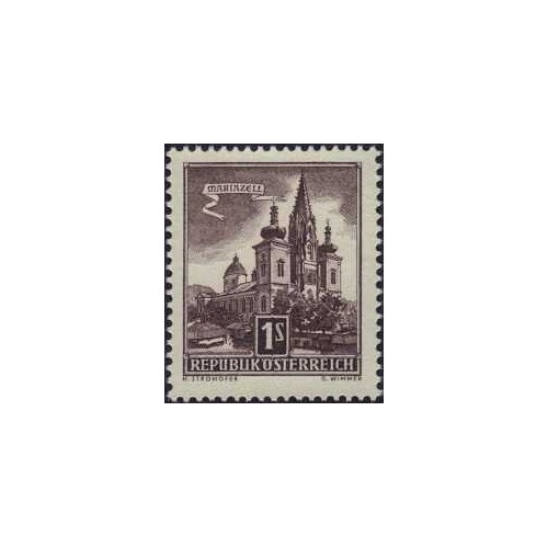 1 عدد تمبر سری پستی  -1S - 30x25mm- اتریش 1957