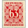 1 عدد تمبر بدهی پستی  - 63 گروشن - اتریش 1957
