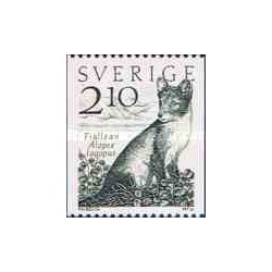 1 عدد تمبر روباه قطبی - سوئد 1983